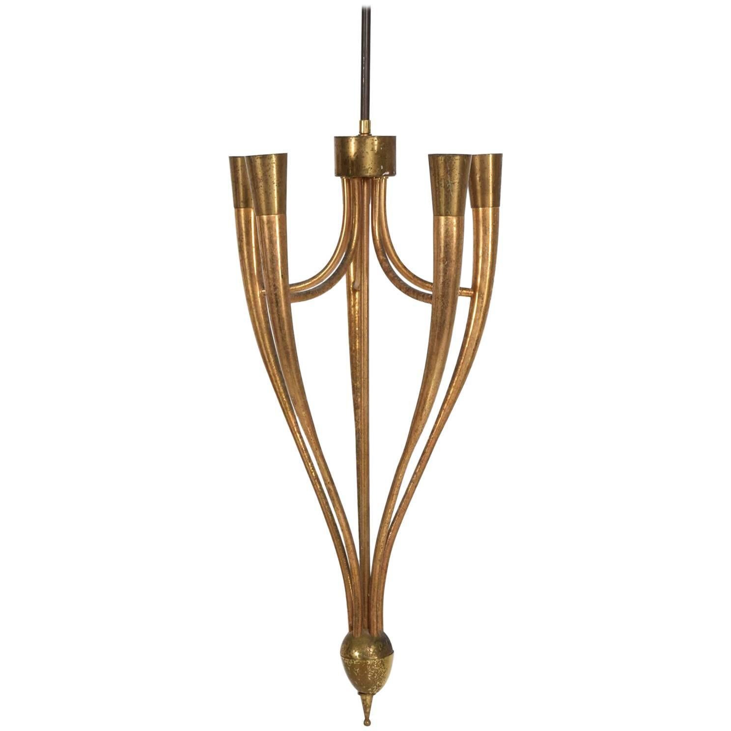 Patinated Chandeliers and Pendants