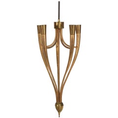 Mid Century Modern Italian Chandelier by Guglielmo Ulrich