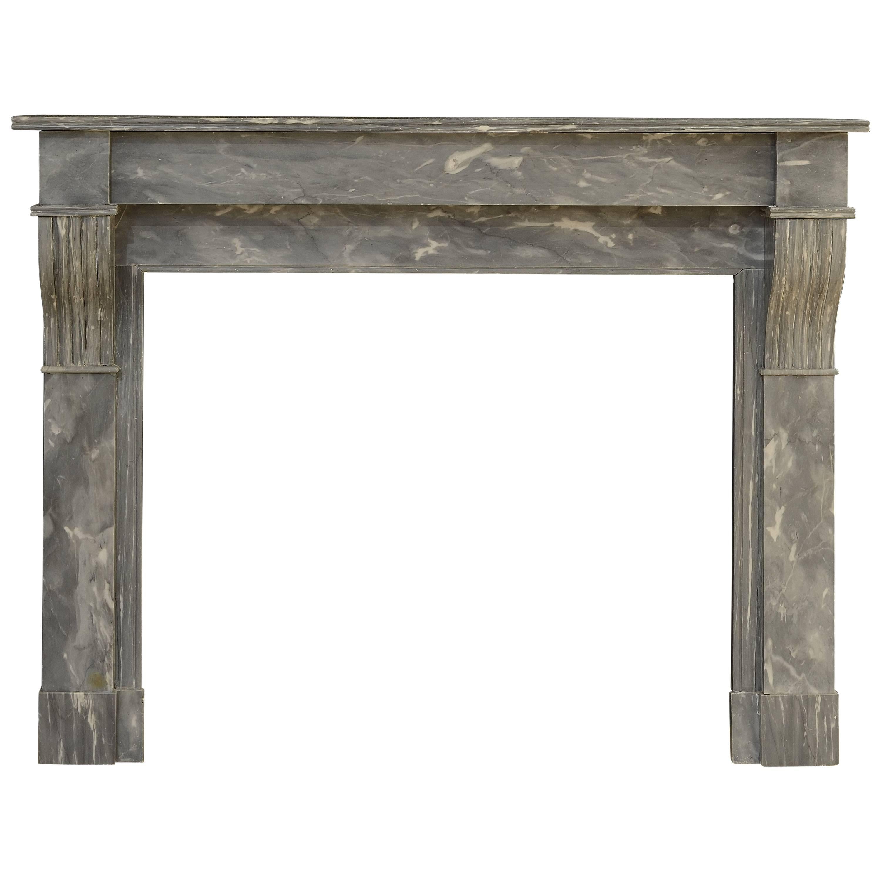 Lovely Petite French Marble Fireplace