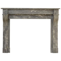 Lovely Petite French Marble Fireplace