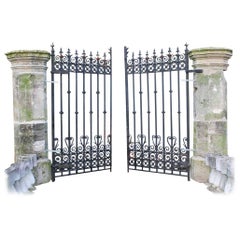 Beautiful Sandstone Gate Posts 19th Century