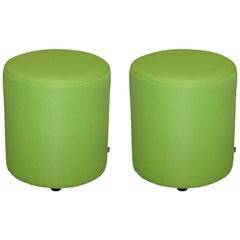 Pair of Elite Lime Green Segment Stools Great Contemporary Bench Pieces