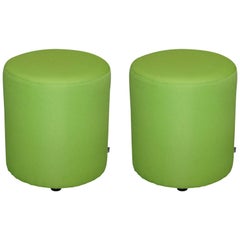 Pair of Elite Lime Green Segment Stools Great Contemporary Bench Pieces