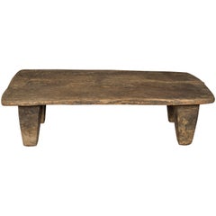 Exquisite Antique Table Carved from a Single Piece of Wood