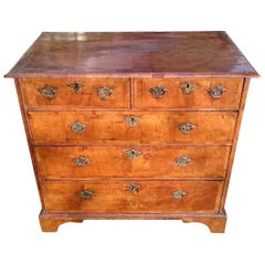 Early 18th Century George I Period Walnut Antique Chest of Drawers