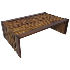 Percival Lafer Brazilian Rosewood Folding Coffee Table