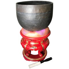 Japan Big Antique Bronze Meditation Bell - Serene Sound Guaranteed To Please