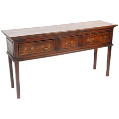 Antique George III Style Oak and Pine Sideboard
