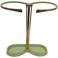 Porte-parapluies autrichien vert vintage