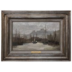 19th Century Framed Oil Painting on Canvas by Léon Philippet 19th Century Framed Oil Painting on Canvas by Léon Philippet