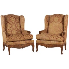 Matched Pair of Louis XV Wingbacks
