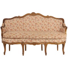 Louis XV Style Walnut Sofa or Settee