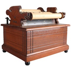 Used Roller Organ in Ebonized Banded Walnut Case, 19th Century