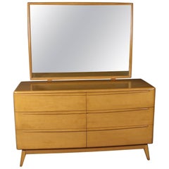 Mid-Century Modern Heywood Wakefield Encore Kommode aus gelber Birke:: Weizen