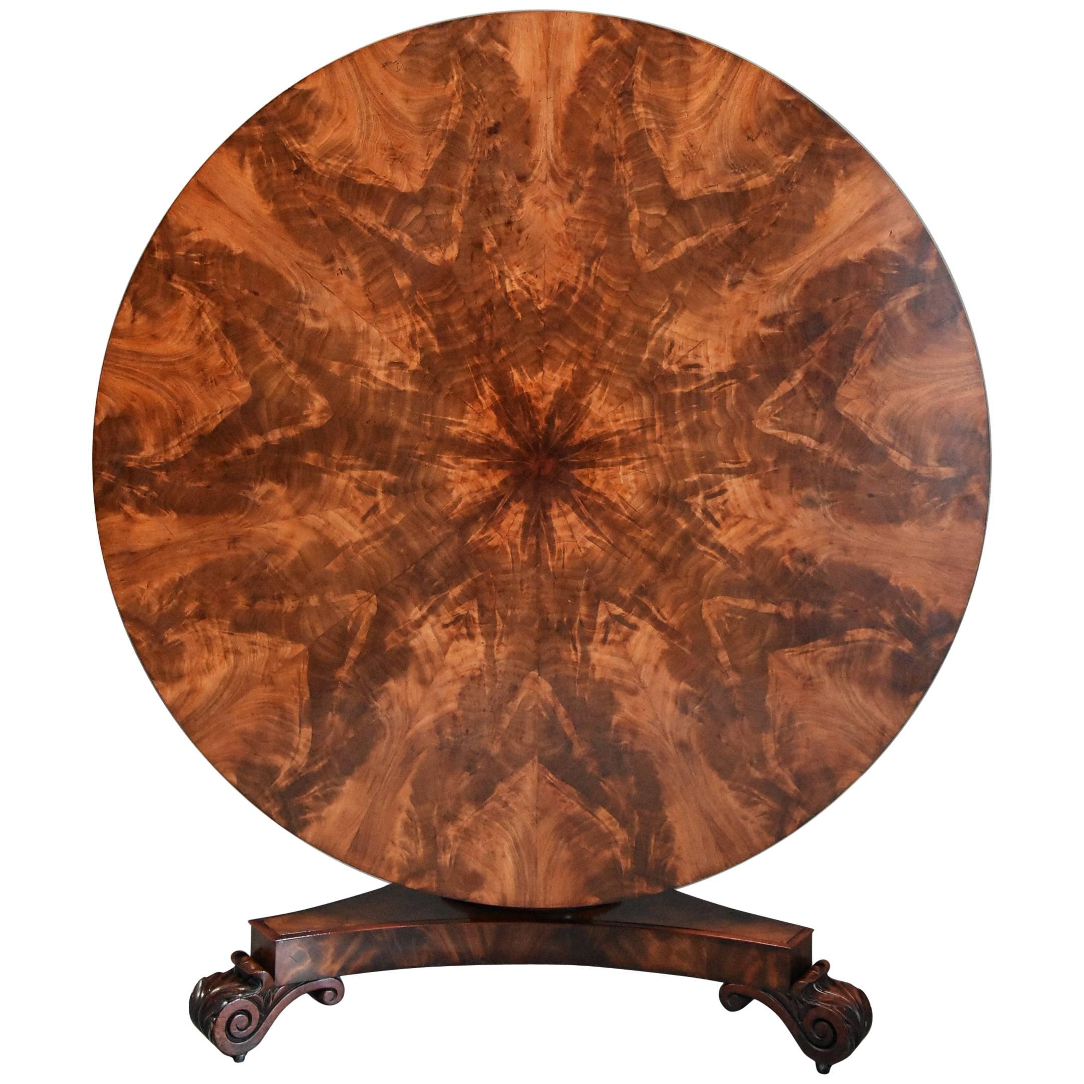 Superb Quality William IVth Mahogany Tilt Top Breakfast Table, circa 1835