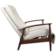 Vintage Classic Modernist Reclining Lounge Chair by Milo Baughman