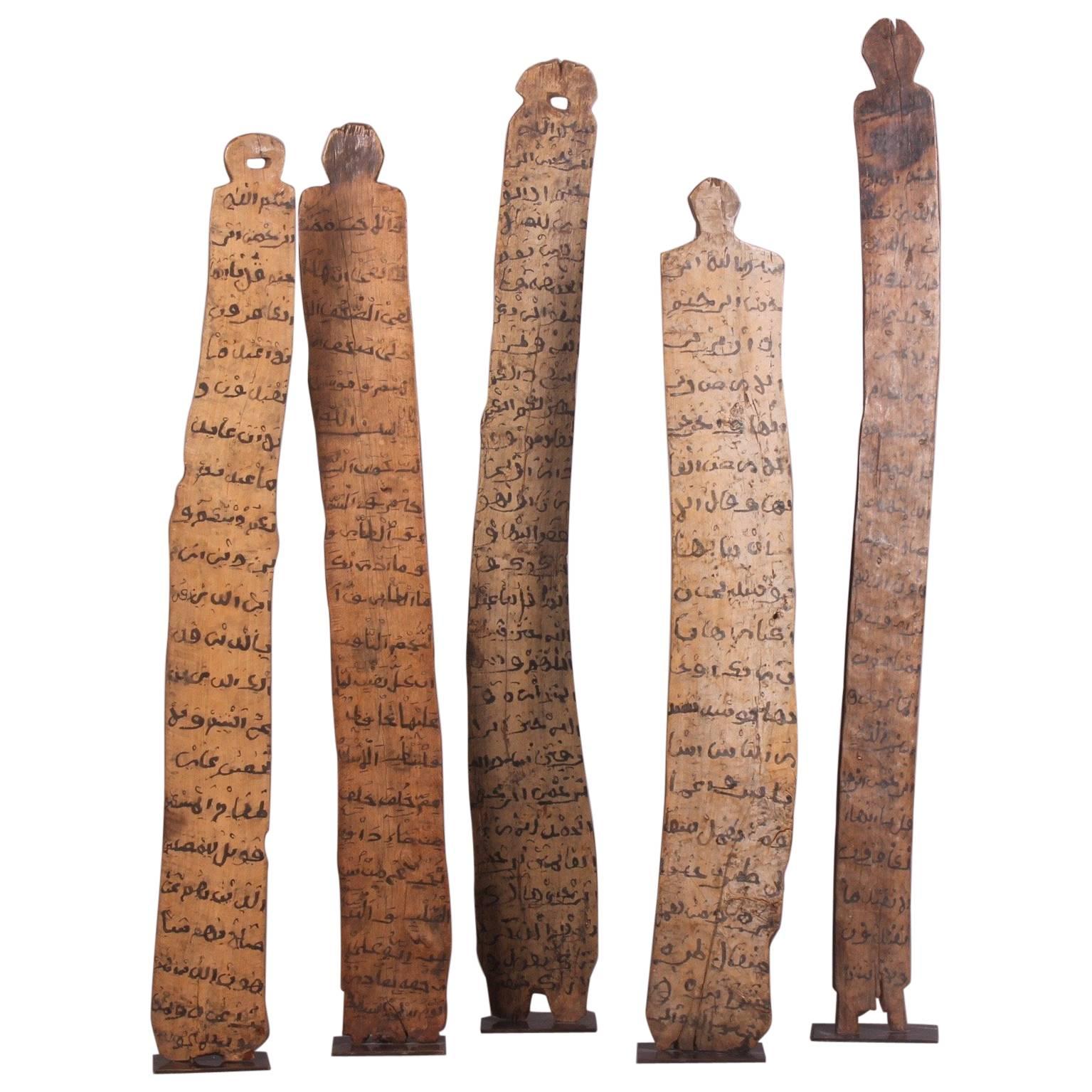Set of Five 20th Century Ethiopian Writing Board
