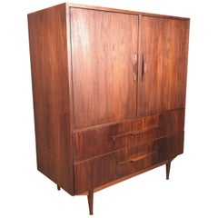 Danish Modern Teak Two-Door Cabinet, Manner of Arne Vodder