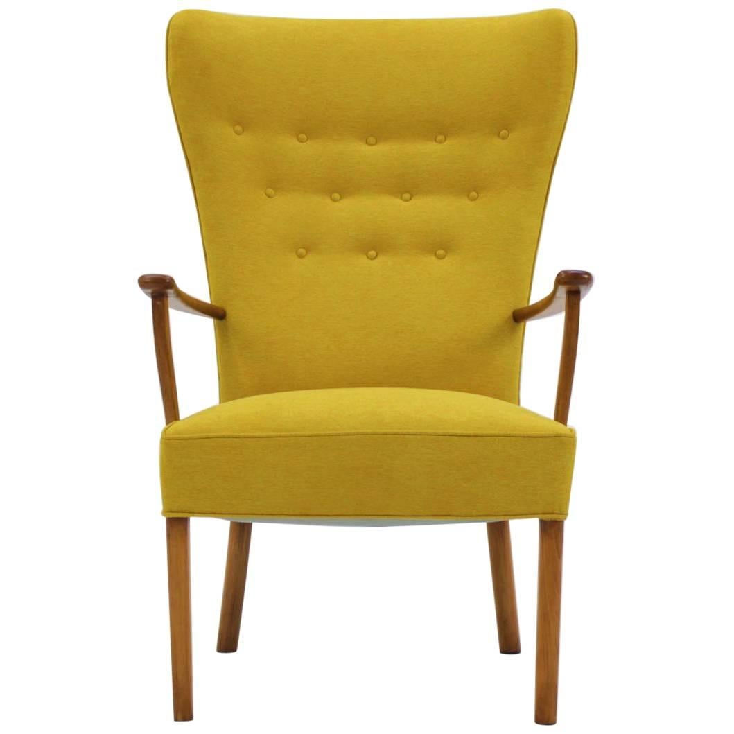 1960 Midcentury Danish Wing Chair