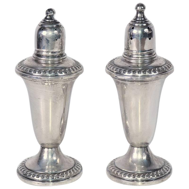 Mid-20th Century Sterling Salt and Pepper Shakers