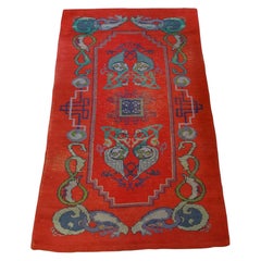 Irish Arts and Crafts Celtic Dun Emer Guild Rug Carpet, circa 1900