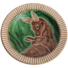 Eslau Plate with Two Deers