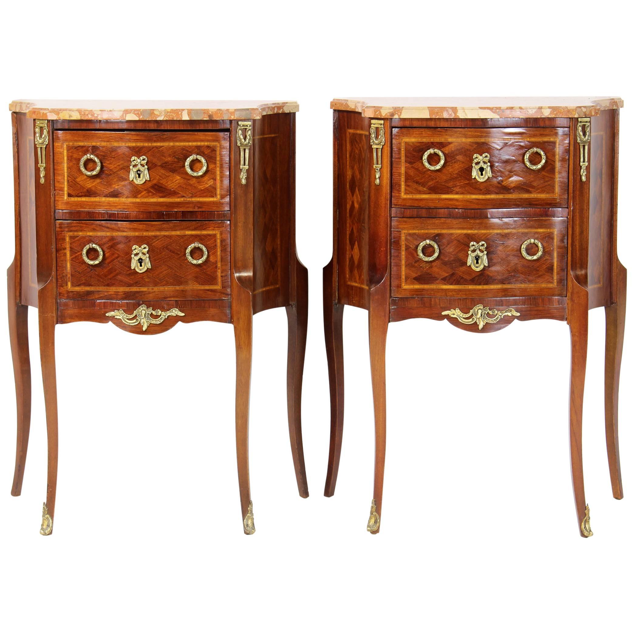 Pair of French Bedside Tables