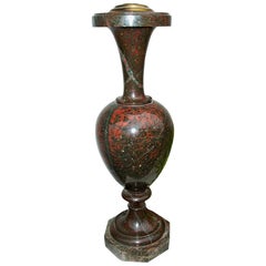 Russian Jasper Ewer or Vase Mounted as a Lamp