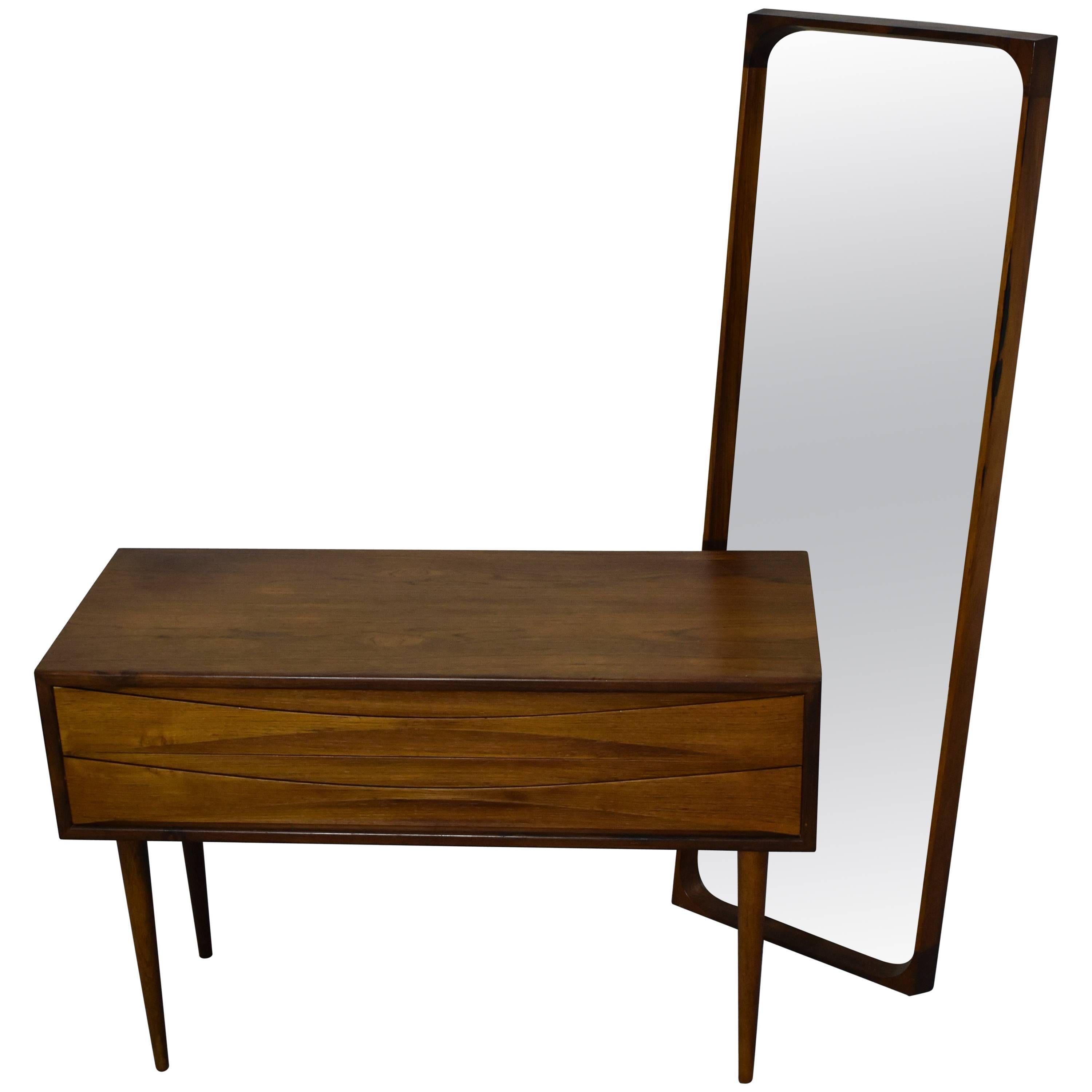 Arne Vodder Small Cabinet 1960s Rosewood with Mirror