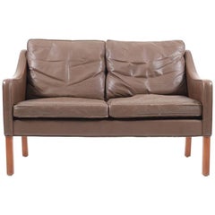 Leather Sofa 2208 by Børge Mogensen