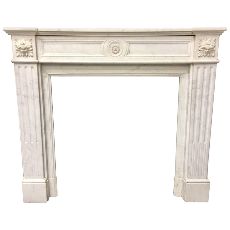 Antique French Marble Fireplace Surround For Sale at 1stDibs