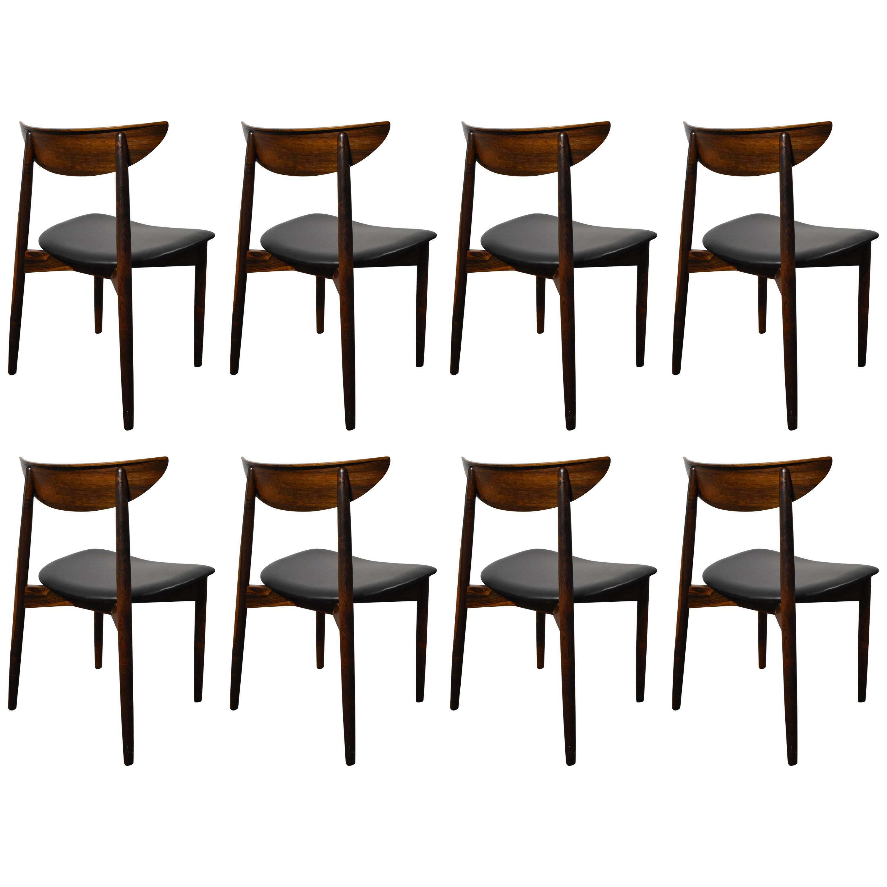 Harry Ostergaard Rosewood Dining Chairs Model 58 For Sale