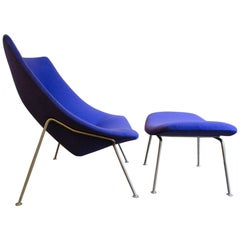 Pierre Paulin, Oyster Chair and Foot Stool