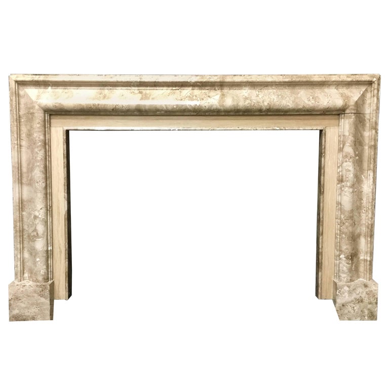 Antique Bolection Marble Fireplace Surround For Sale at 1stDibs