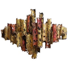 Scultura da parete astratta di grandi dimensioni di Silas Seandel