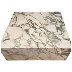 Carrara Marble Cube Coffee Table