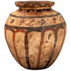 Earthenware Pot with Painted Design Mid-20th Century, Molucca Islands, Indonesia