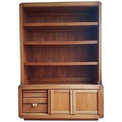Bookcase Cabinet De Pierre Chapo in French Elm from 1970