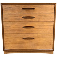 Vintage Henredon “Circa ’60 Collection” Four-Drawer Walnut Bachelor’s Chest