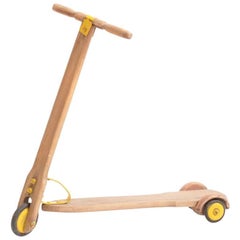 Vintage Wooden Scooter from Czechoslovakia circa 1950