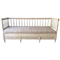 Antique 19th Century Gustavian Sofa Bed