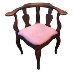 Antique Patinated Swedish Rococo Style Chair