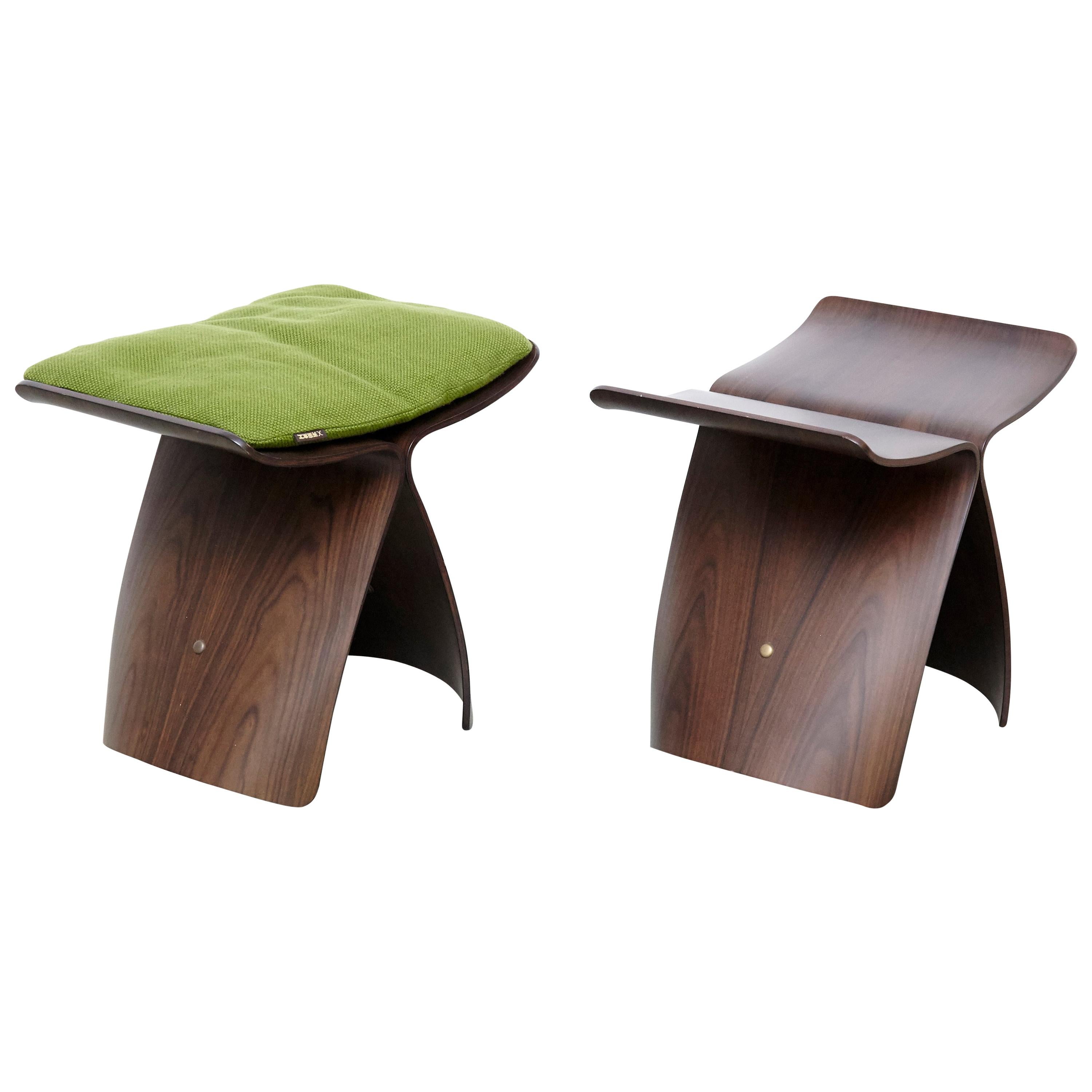 Pair of Sori Yanagi Butterfly Stools