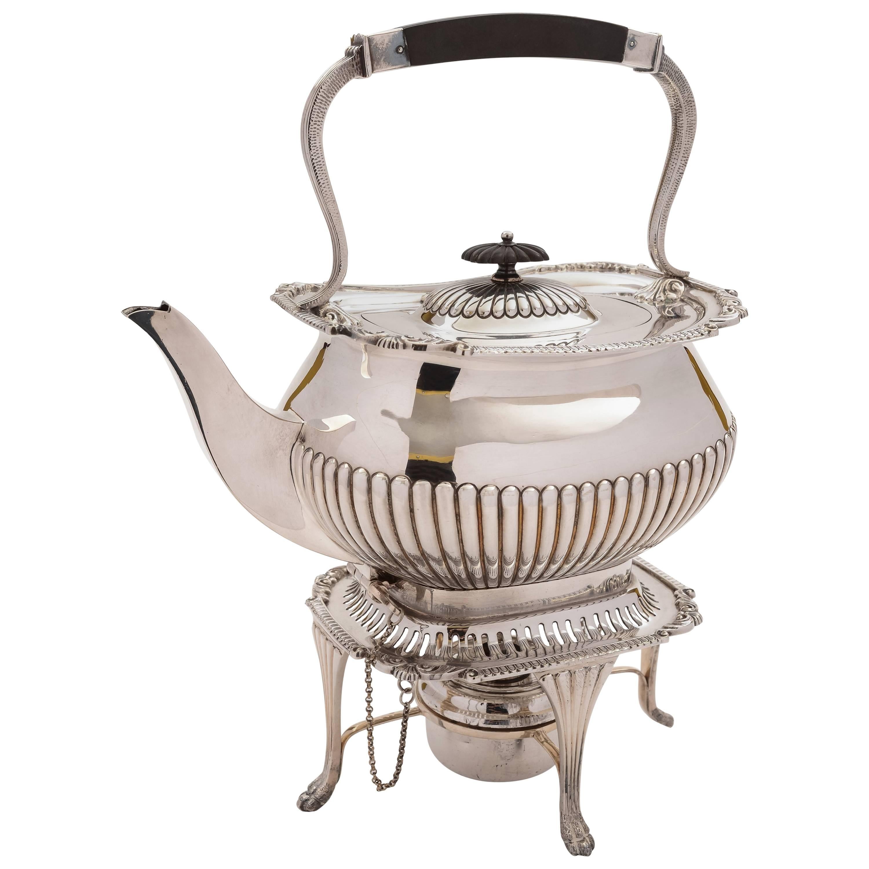 Edwardian Large Silver Plated Kettle on Stand, circa 1905