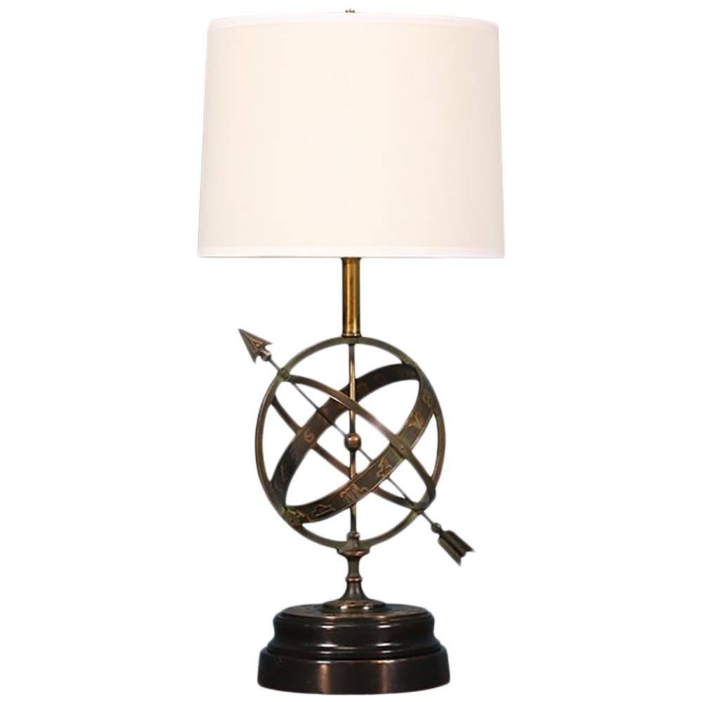 Frederick Cooper Astrological Zodiac Armillary Table Lamp