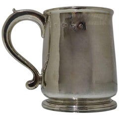 Early 18th Century Antique George I Sterling Silver Pint Mug London 1725 Robert