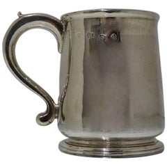 Early 18th Century Antique George I Sterling Silver Pint Mug London 1725 Robert 