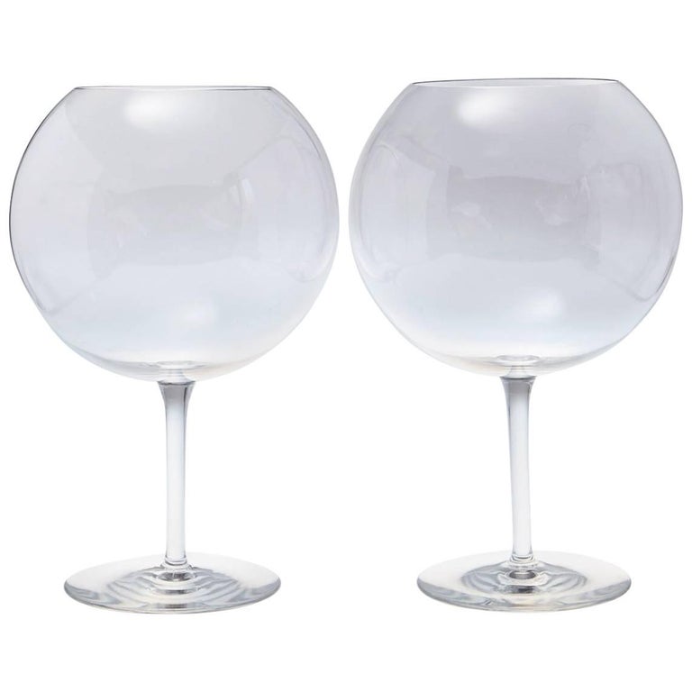 Pair of Baccarat Crystal 'Dégustation Romanée Conti' Tasting Wine