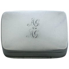 Used Rare George III Scottish Silver Vinaigrette by Robert Gray & Sons Glasgow