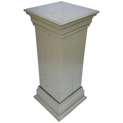 Painted Rustic Pedestal of Pine